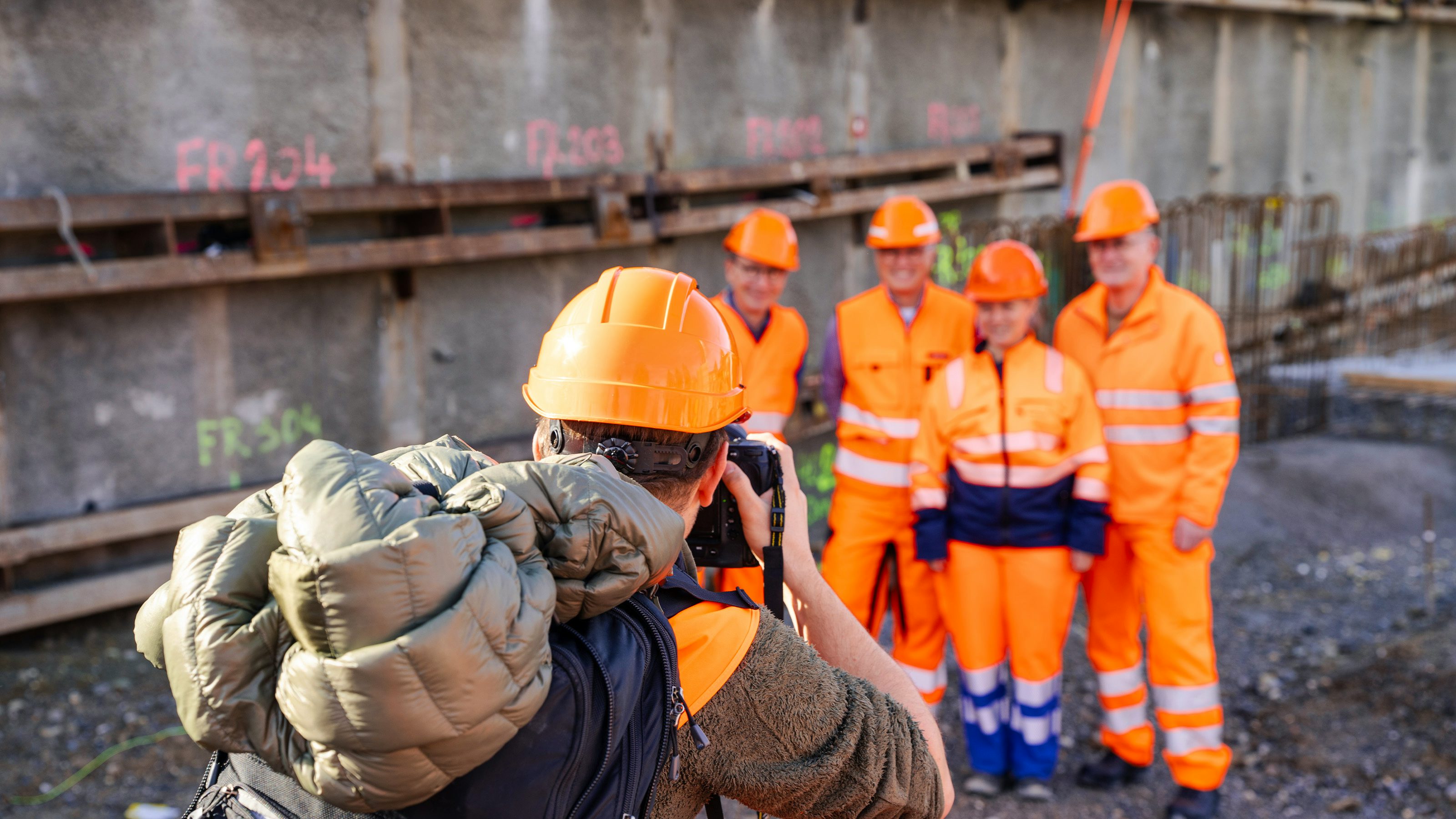 Gut im Bild - die Referierenden v.l.n.r. Hubert Riedle (BLS), Gabriele Pagliari (SBB), Brigitte Gämperle (Stadt Bern) und Christoph Neuhaus (Kanton Bern).