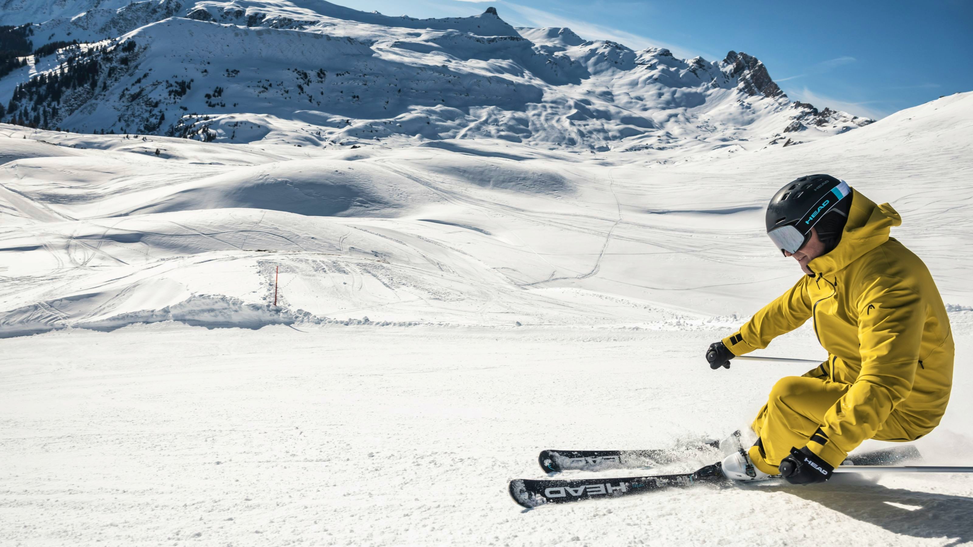 Skiing on the Flumserberg.
