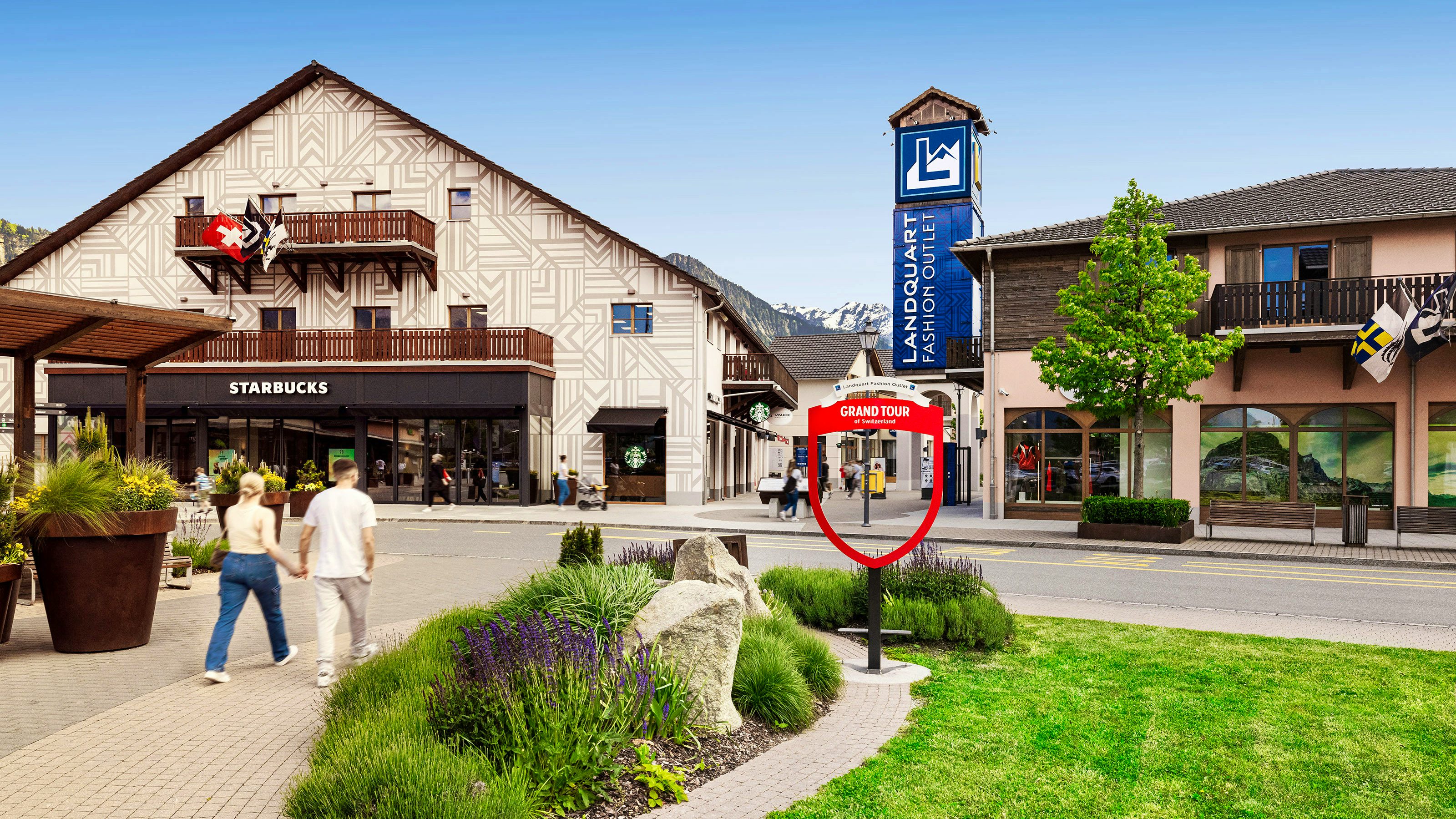 Image of the fashion outlet.