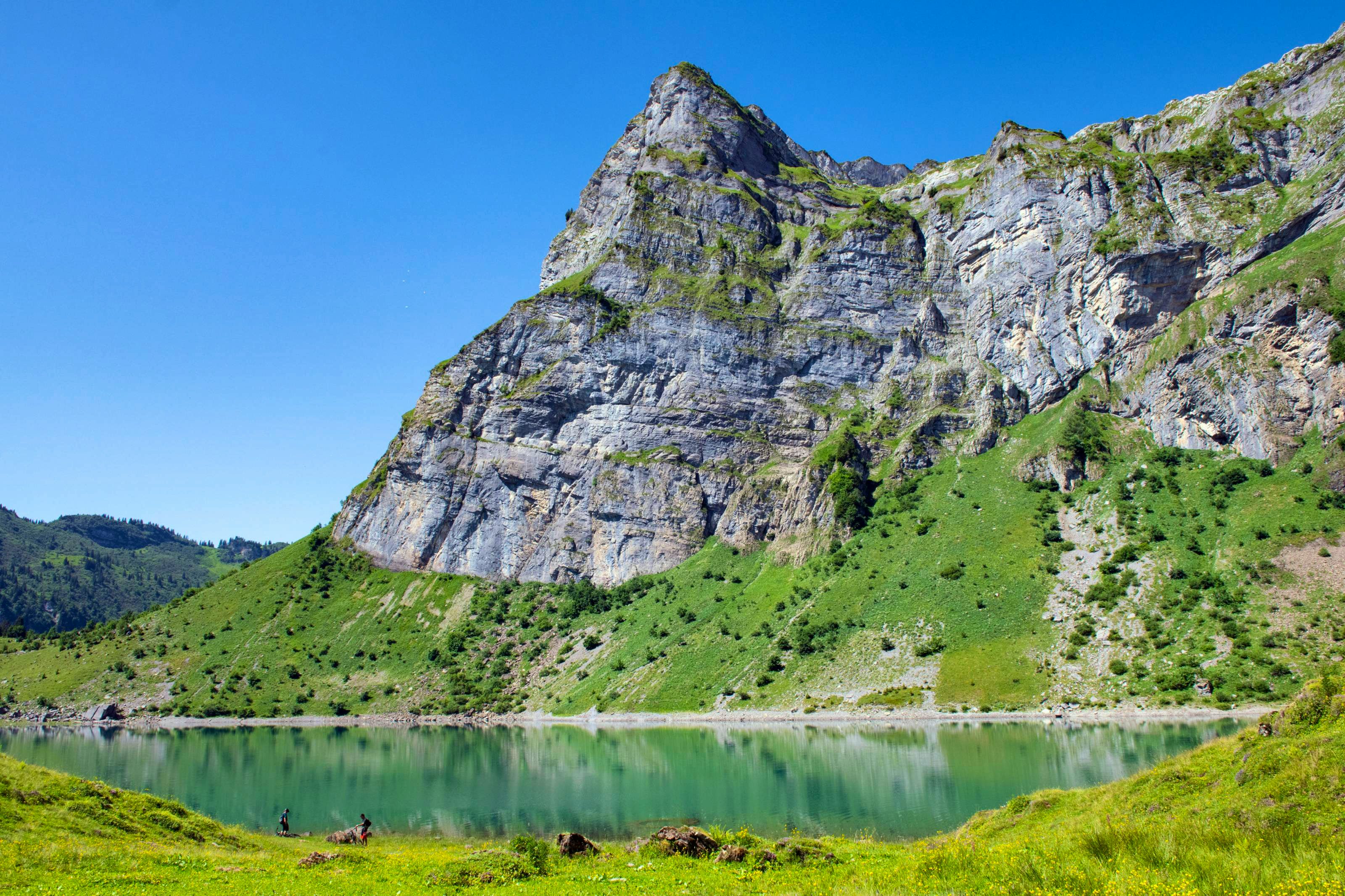 Image of Oberblegisee lake.