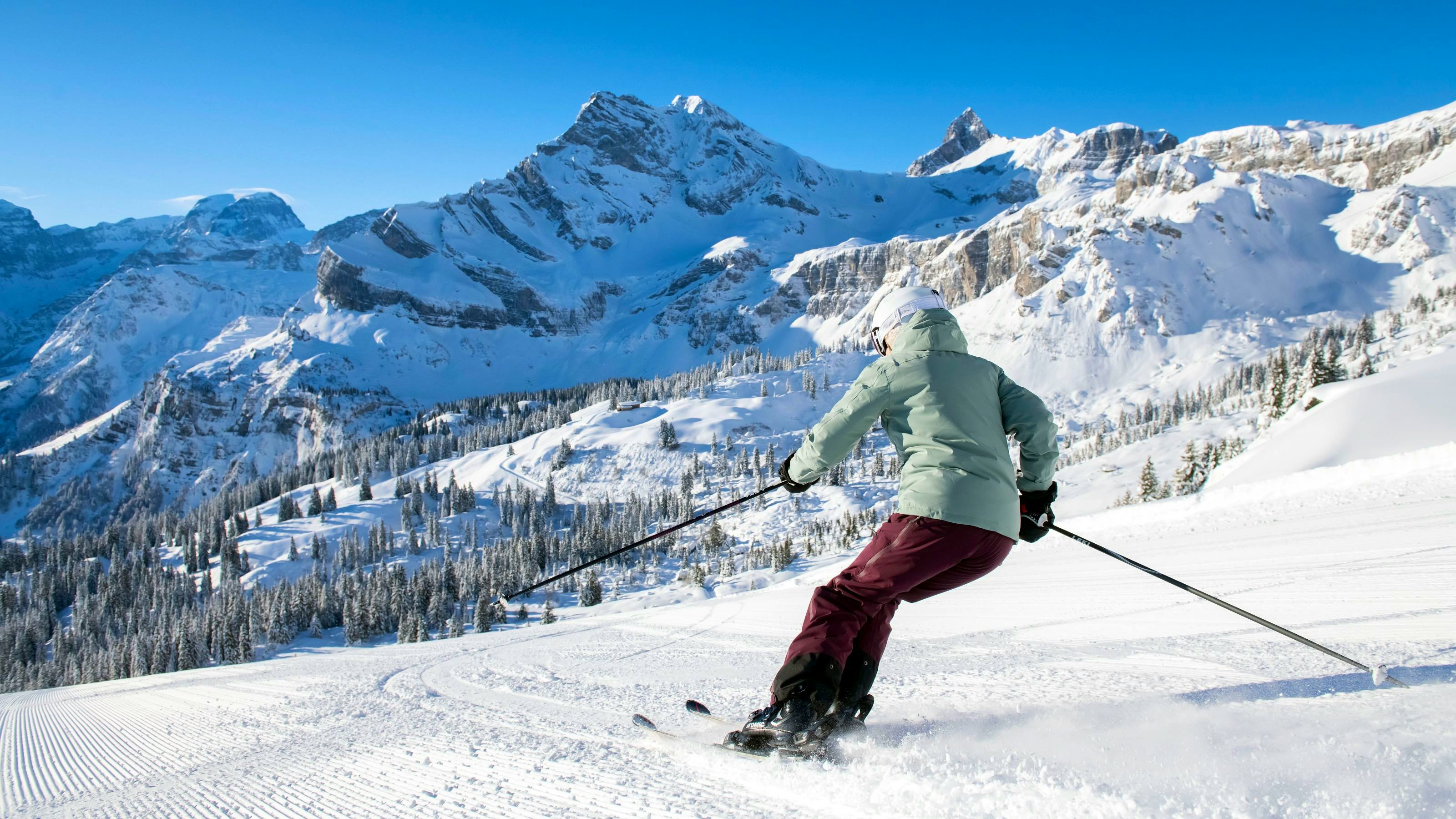Image of a ski slope in Braunwald.